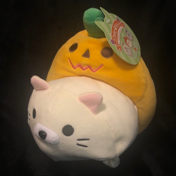 Pumpkin Cat Halloween Plush - Picture 2 of 8